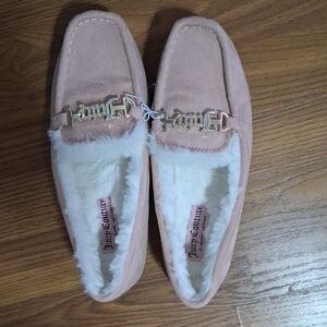 Juicy Couture Women's Blush Moccasins with Gold Accents